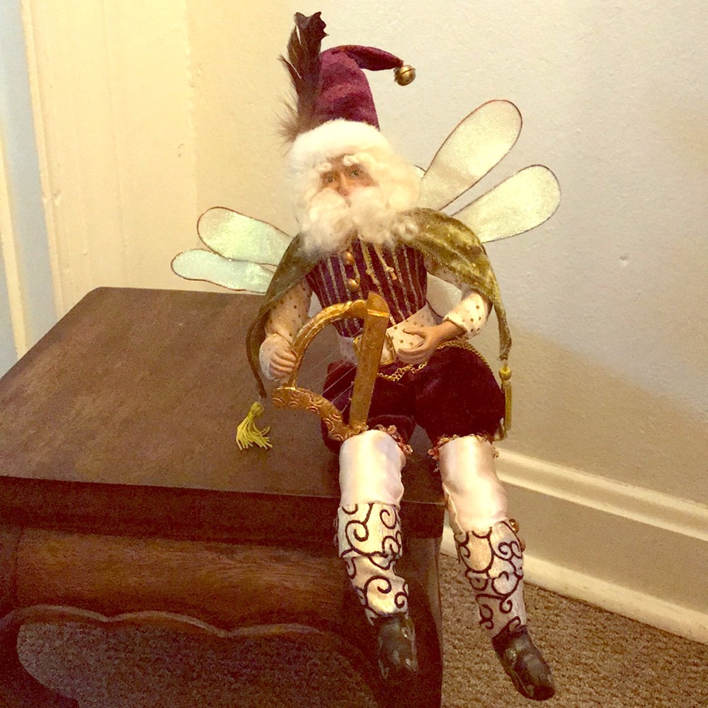 Mark Roberts Collectible Santa with Bendable Wings